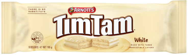 Arnott's Tim Tam White (165g)-0