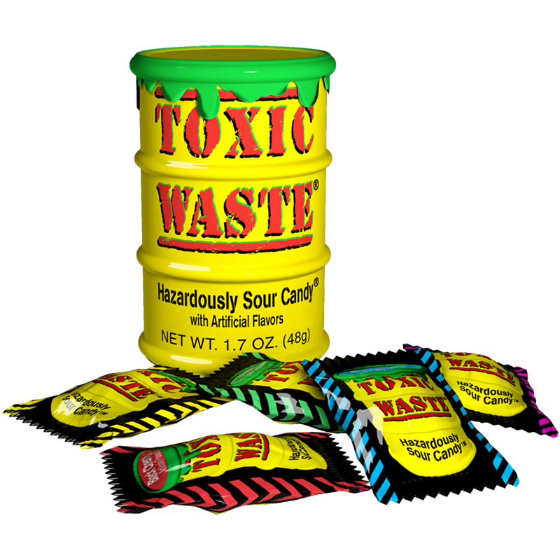 Toxic Waste Yellow Mix Sour Candy (42g)-0