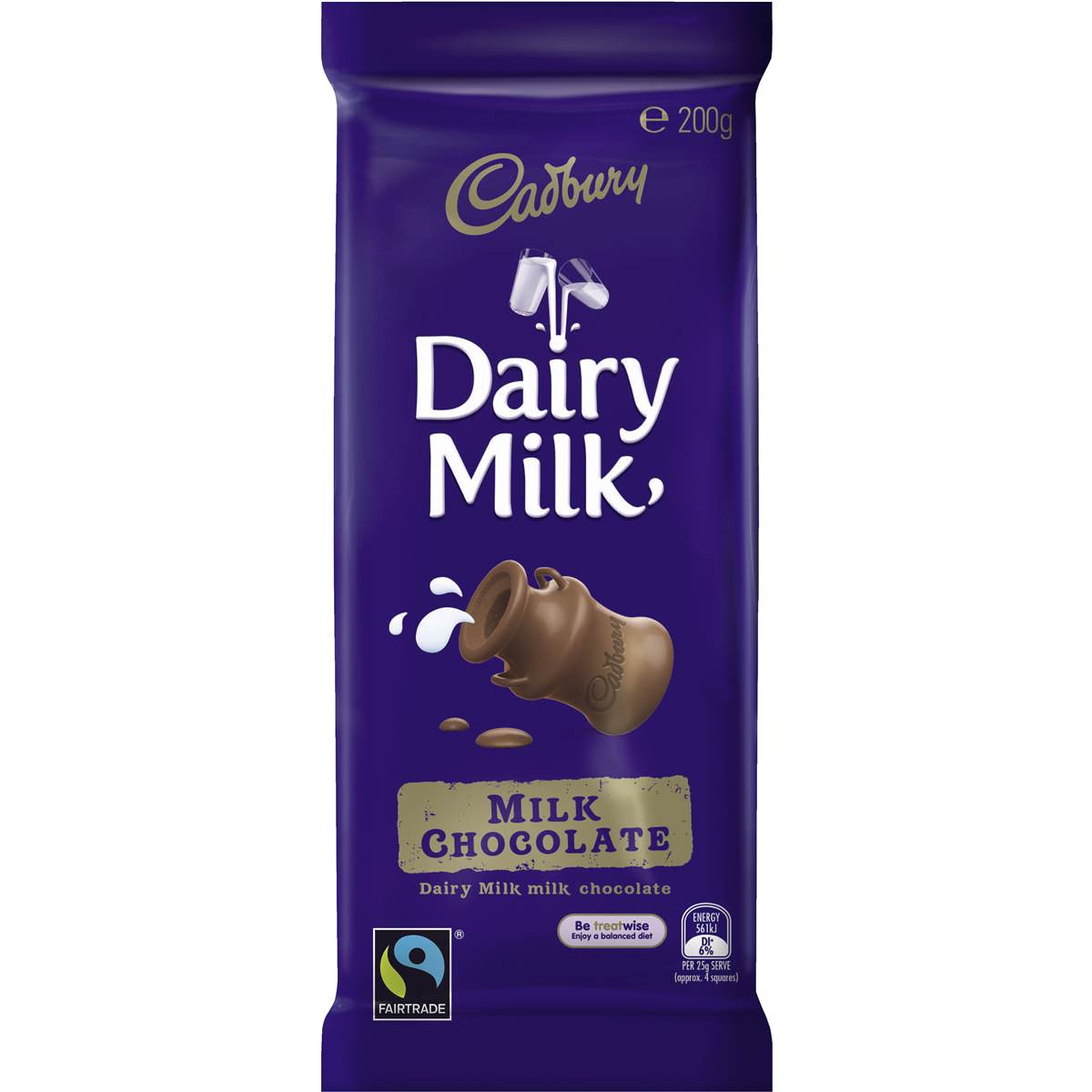 Cadbury Dairy Milk Milk Chocolate (200g)-0