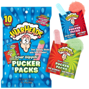 box of warheads pucker packs