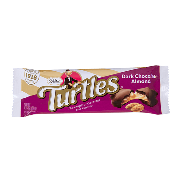 dark chocolate almond turtles nut bar