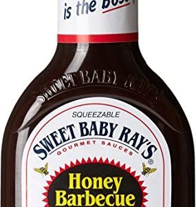 bottle of sweet baby rays bbq sauce honey flavour