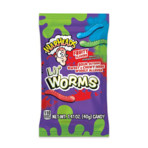 box of warheads lil worms jelly candy