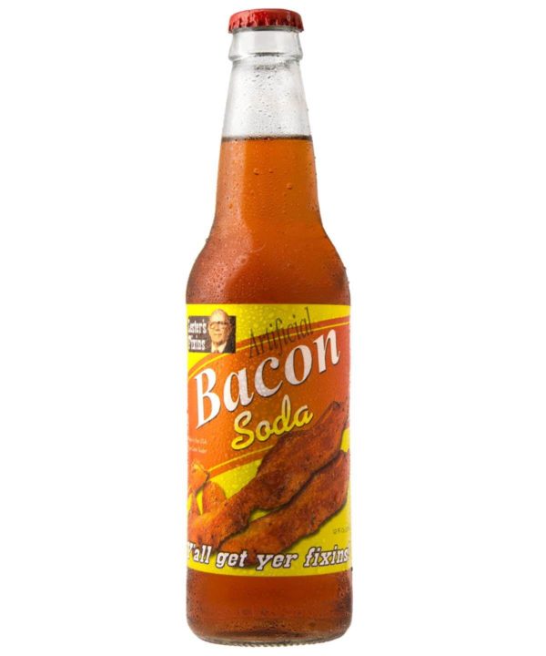 bottle of bacon flavour soda