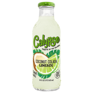 bottle of calypso limeade coconut cola flavour