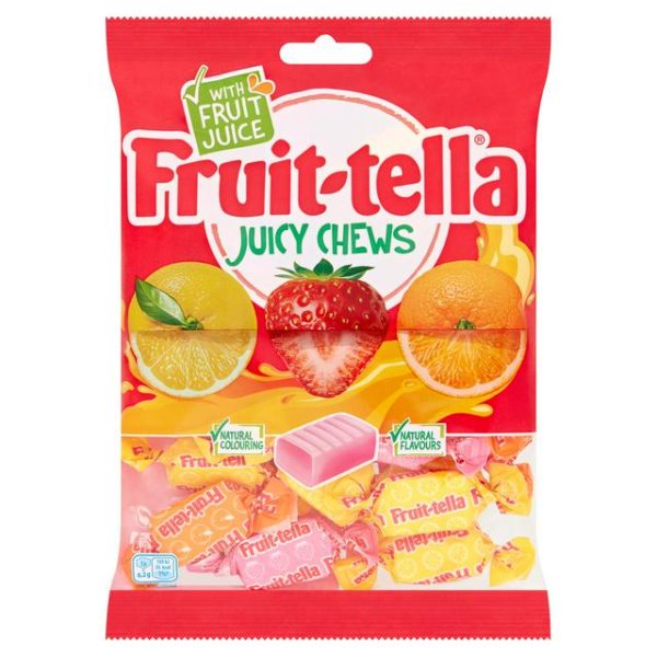 bag of fruit tella juicy chews sweets