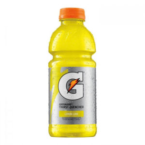 bottle of american gatorade drink lemon and lime flavour