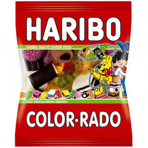 bag of haribo sweets color rado pack