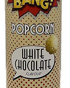 tube of bang bang popcorn white chocolate flavour