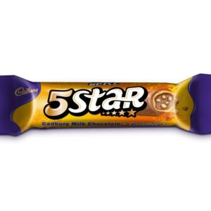 cadbury five star chocolate and caramel bar