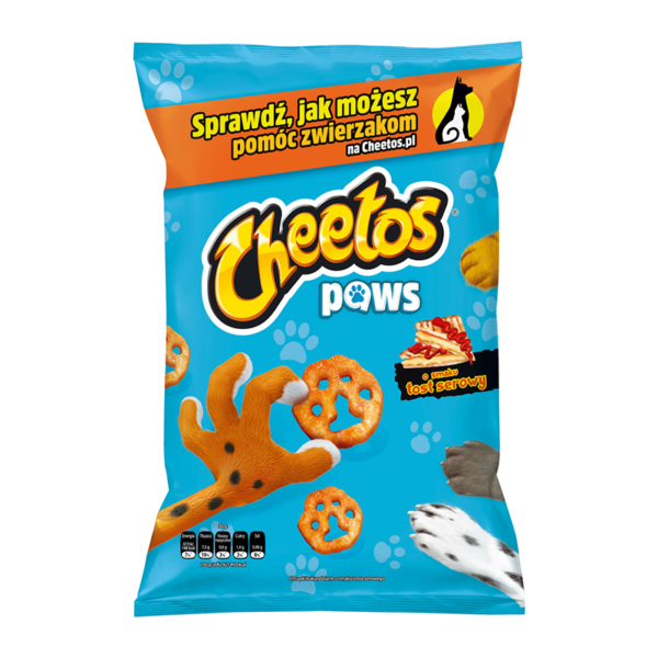 bag of cheetos paws american crisps cheese toast flavour