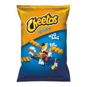 bag of cheetos spirals american crisps ketchup flavour