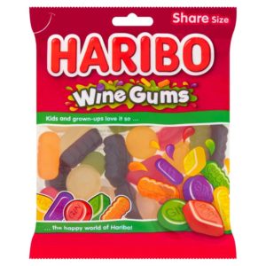 bag of haribo sweets wine gums pack