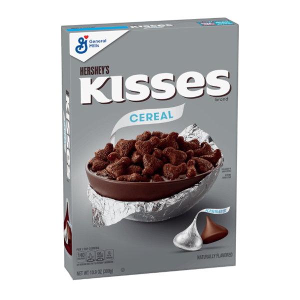 box of hersheys kisses cereal