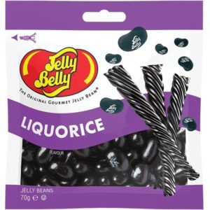 bag of jelly belly liquorice jelly beans