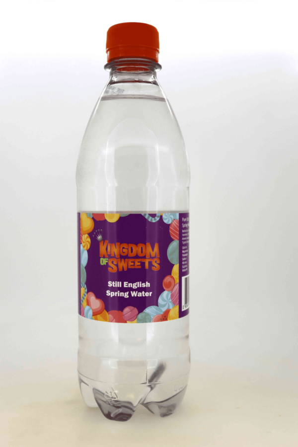 bottle of kingdom of sweets still water