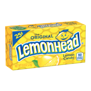 box of lemonhead original candy