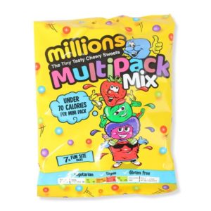 multipack of selected million sweets packs