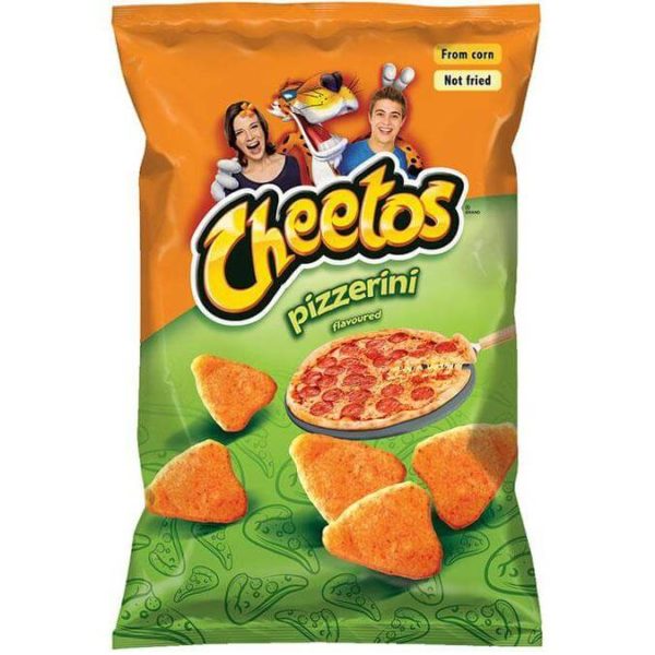 bag of cheetos pizzerini american crisps 160g