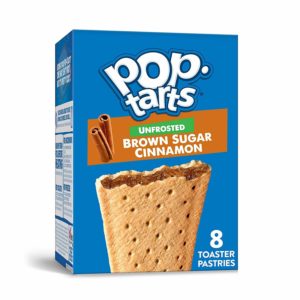 box of unfrosted brown sugar cinnamon pop tarts