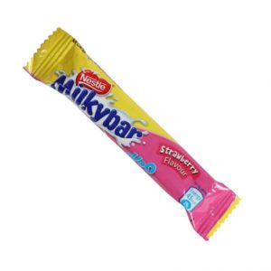 bar of milkybar chocolate choo strawberry flavour