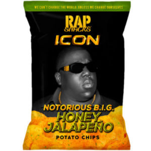 bag of rap snacks notorious big honey jalapeno american crisps