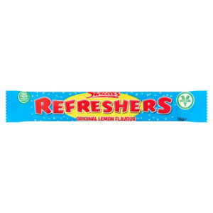 bar of refresher chewy candy lemon flavour