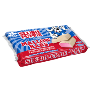 six pack of slush puppy cherry malow bars