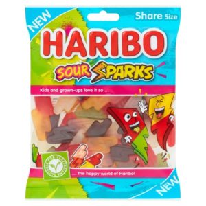 bag of haribo sweets sour sparks pack