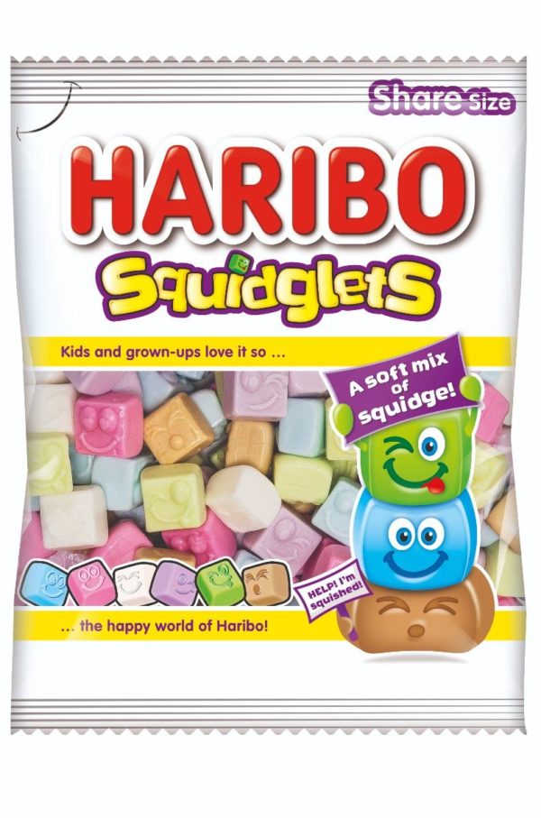 bag of haribo sweets squidglets pack