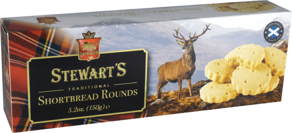 box of stewarts traditional shortbread rounds