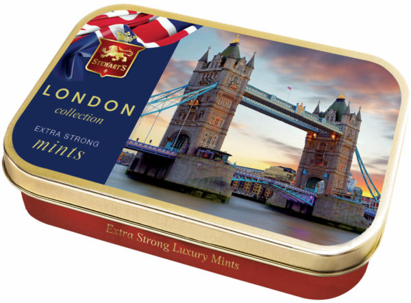 tin of stewarts extra strong mints london collection