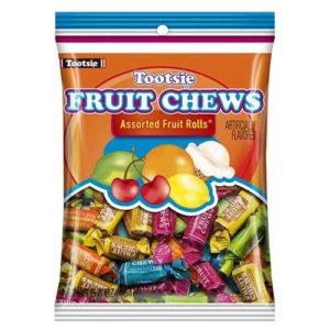 pack of tootsie roll sweets fruit chews