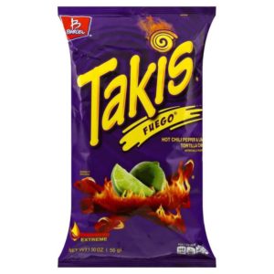 bag of takis chips chilli and lime flavour 56.7g