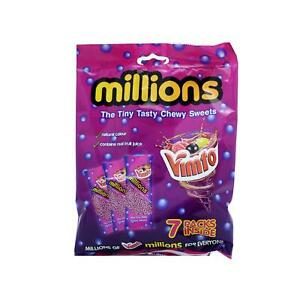 multipack of selected million sweets packs vimto flavour