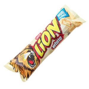 white chocolate lion bar