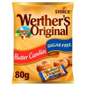 bag of sugar free werther original sweets