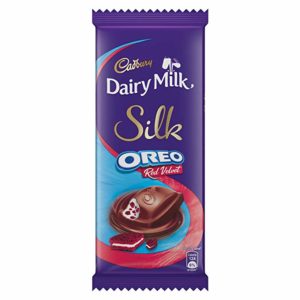 bar of cadbury dairy milk chocolate silk red velvet flavour