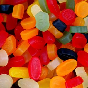 candy wine gums sweets