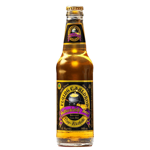 a bottle of flying cauldron butterscotch beer