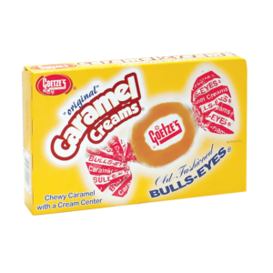 a box of original caramel creams