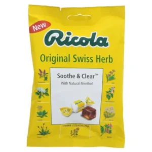 a bag of ricola original swiss herb soothe and clear drops