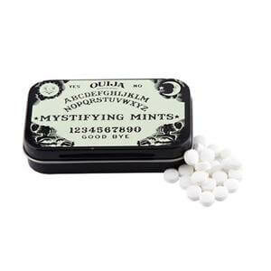 a tin of ouija mystifying mints