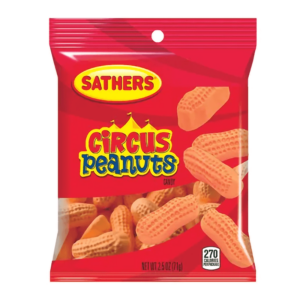 a bag of sathers circus peanuts